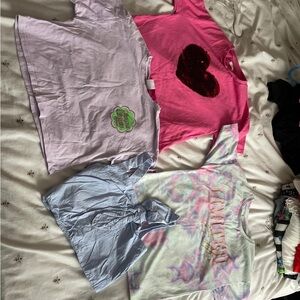 Kids Pajamas Set - Pink, Purple, and Blue
